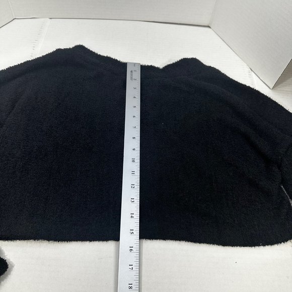 2 Piece Wild Fable Women's XL Black Crop Sweater And Light Blue Ribbed T-Shirt - Picture 13 of 16